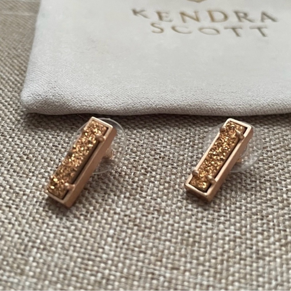 Kendra Scott Gold Textured Stud Earrings